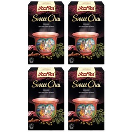 (4 PACK) - Yogi Tea - Sweet Chai | 17 Bag | 4 PACK BUNDLE