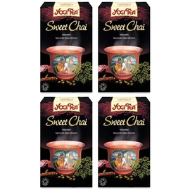 (4 PACK) - Yogi Tea - Sweet Chai | 17 Bag | 4 PACK BUNDLE