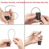 RESET-200 (1 Pack) 4 Digit Combination Cable Padlock with 4.72