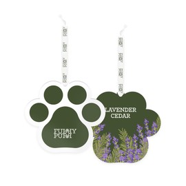 FURRYPURR Car Air Freshener Cute Paw Hanging, Lavender Cedar Pack of 3, Pet-Friendly, Non-toxic, Long Lasting for Home & Auto