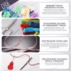 Swpeet 156Pcs Floss Mixed Color Bobbins and Embroidery Floss Kit,