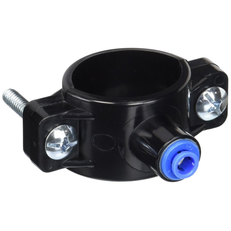 Drain Saddle Valve with 1/4" Quick Connect for Reverse Osmosis