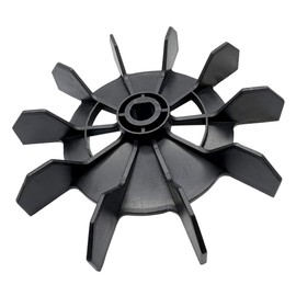 SagaSave Plastic Motor Fan Blade, Black Large Air Compressor Fan Blade Accessories Direct‑on‑Line Motor 0.55in/14mm Shaft 5.98in/152mm Outer Diameter (Large Black)