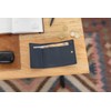 Gusti Omar Leather Wallet for Men and Women, Blue Leather,