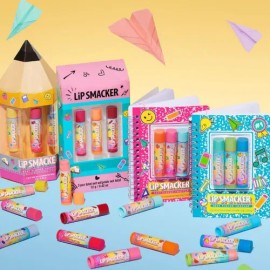 Pack Bálsamos Labiales Lip Smacker para Niños  Lip Smacker Lip Balm Set, 3 Flavors Back to School                                                     