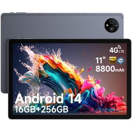 Ulefone Tab A11 Pro Tablet 256GB Android 14 4G Dual SIM/NFC/Fingerprint ID GPS OTG