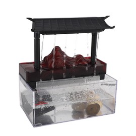 Tabletop Fountain, USB LED Tabletop Water Fountain, Tabletop Desktop Fountain, Indoor Water Fountain Waterfall, with STS Decor for Office Home Bedroom Living Room Study Decoration Gift