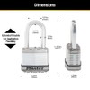 Master Lock M1XDLF Magnum Heavy Duty Padlock with Key, 1