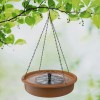 Outdoor Solar-Powered Bird Bath Fountain: Updated Hummingbird Design for Gardens