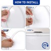 20PCS Toilet Lid Bumper Transparent Silicone Toilet Lid Bidet Replacement