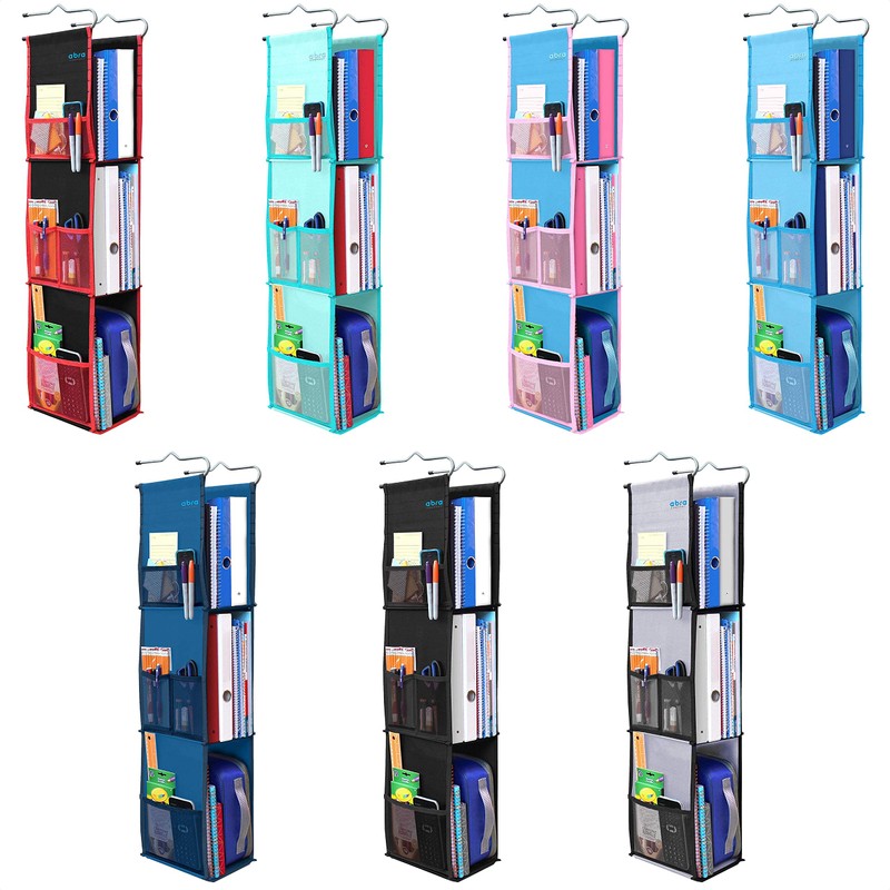 ABRA 3 Shelf Hanging Locker Organizer for School, Gym, Work,