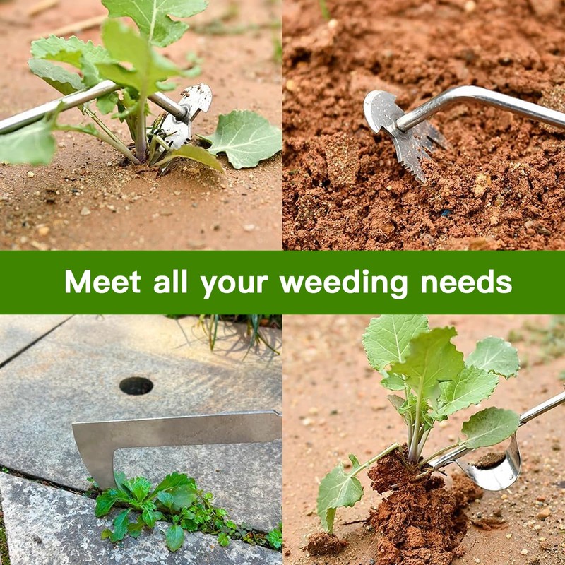 JJIW 3 Pcs Weed Puller, Weeding Tool, Gardening Tools Enables