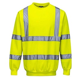 Portwest B303 High Visibility Reflective Sweatshirt Yellow, X-Large