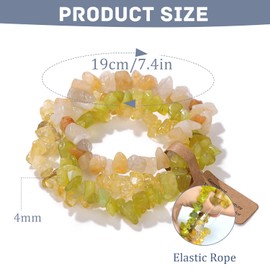 ZENGSING Pack of 3 Gemstone Bracelets, 4 mm Stretch Bracelets, Pearl Bracelet, Healing Stones, Couple/Friendship/Partner Bracelets, Gemstone, No Gemstone