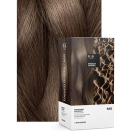 IGK PERMANENT COLOR KIT | Easy Application + Strengthen + Shine | Squalane + Orchid Extract | Vegan + Cruelty Free + Ammonia Free | 140ml | 4.75 oz:_6AG FRENCH RIVIERA