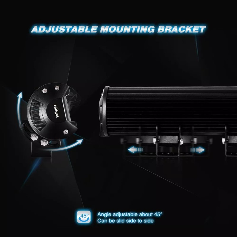 Nilight 17 in 108W LED Light Bar Spot Flood Combo