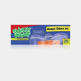 Smelly Proof Original No Smell Baggies Reusable CLEAR Bag, 6" x 4"-Small-25 Pack