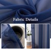 MIULEE 2 Panels Solid Color Sheer Window Curtains Elegant Window