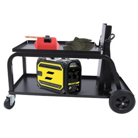 CHUNILLE Welder Welding Cart Pla-s-ma Cutter Cabinet for T-I-G M-I-G Storage Tank 110 Lbs Black
