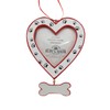 Kurt Adler Dog Heart Picture Frame - Bone Dangle and