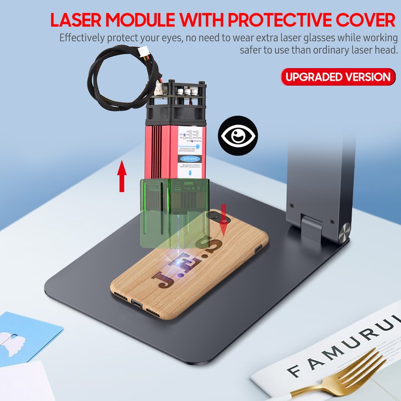450nm 40W Laser Module with Protective Cover Fixed Focal Length
