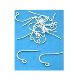 16 Fish Hook Earrings Sterling Silver Earwire 21 Gauge