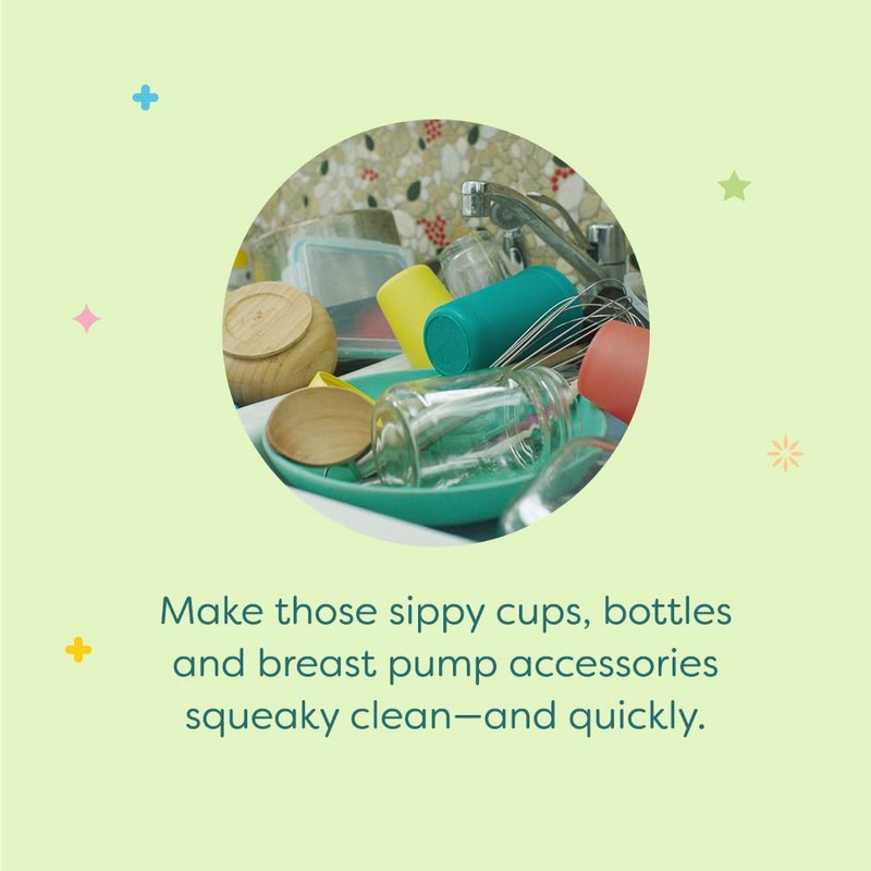 Babyganics Foaming Dish & Bottle Soap, Fragrance Free, Plant-Derived Cleaning