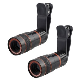 COHEALI 2pcs Phone Camera Lens Kit Clip Telephoto Macro Lens for Photography Compatible Smartphones Lightweight Easy to Use