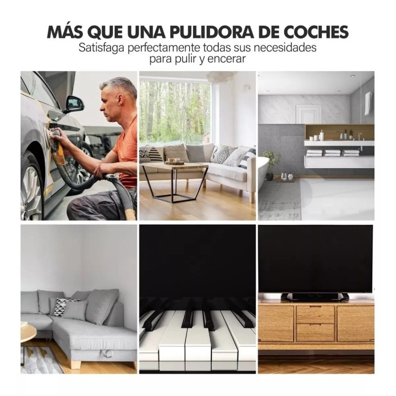 Dolores Kit Esponja Coche Almohadilla Discos Pulir Encerar 8pcs 7in