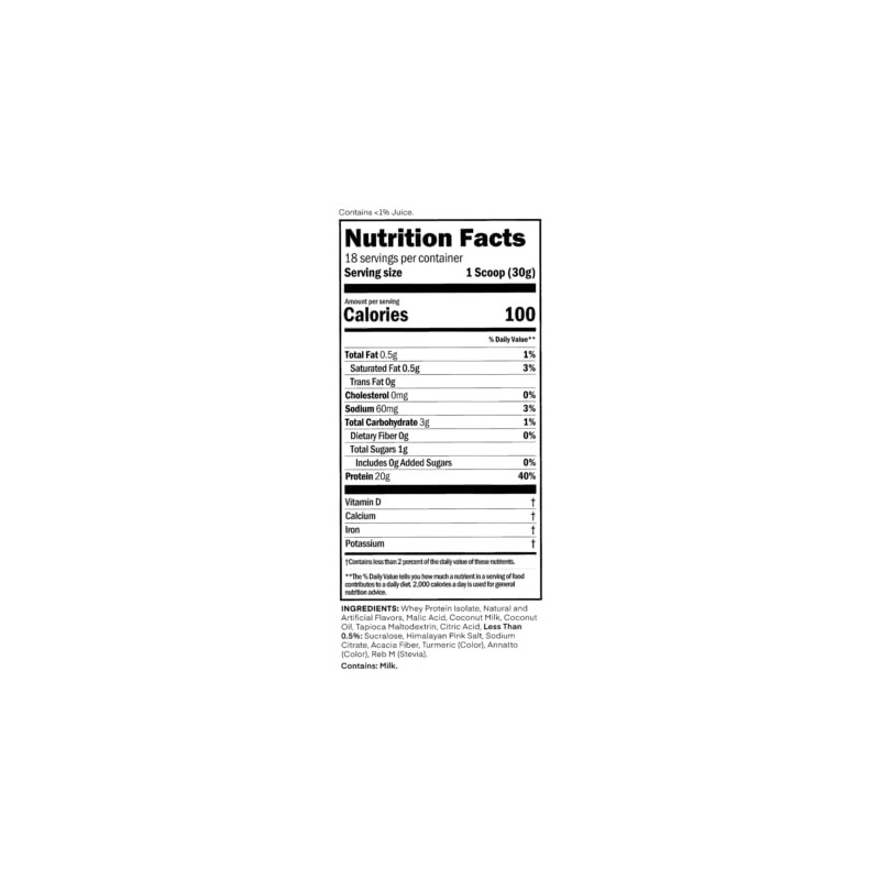 Oath Nutrition Clear Whey Isolate Protein Powder, Island Mango, 20g