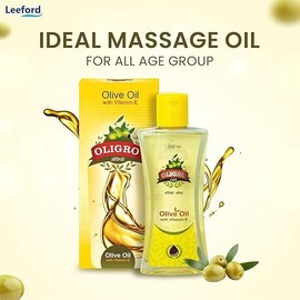 Generic Body Massage Olive Oil (200ml) - for Body Massage and Hair Care | Goodness of Vitamin E & Sweet Almond Oil |Helps to Nourished and Glowing Skin || Pure & Natural C for Both Men & Women
