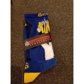 Revolushon Sportswear Seattle Mariners "Kings Court" socks (Unisex, MD, Royal)