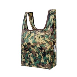 allydrew Small JoliBag Nylon Reusable Grocery Bag, Camouflage Green