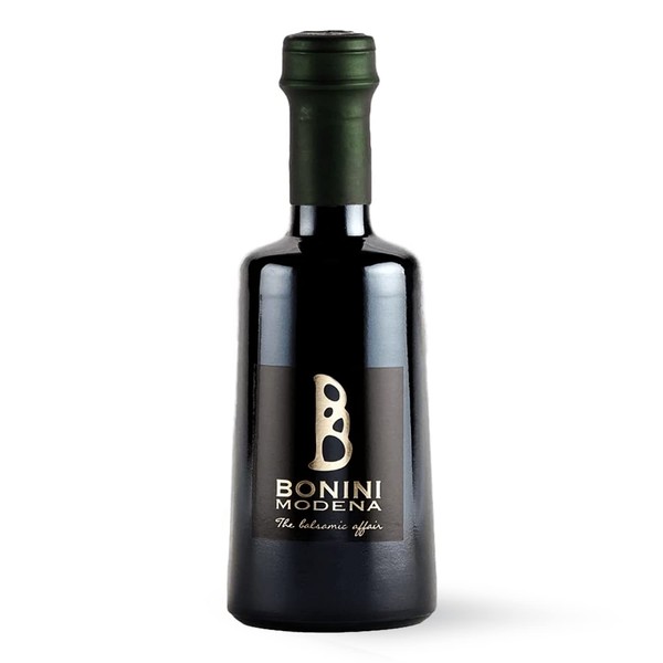 BONINI BLACK VIVACE 3 Years Premium Aged Handcrafted Artisan Condiment, Made in Italy, Gourmet Condiment, The Condiment of the great Chefs, All natural, Vegan, Gluten Free, Kosher (8.40 oz, 250ml)