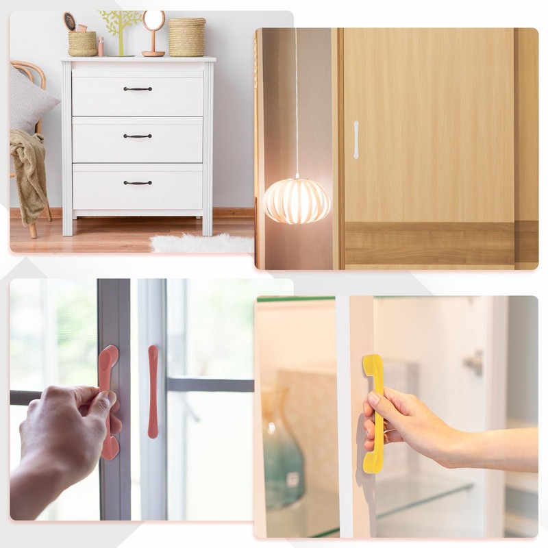 sourcing map 10 Pack Plastic Cartoon Drawer Pulls, 5" ABS