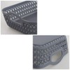 Morcte Small Storage Basket, Plastic Mesh Organizer Basket (Grey, Set