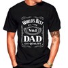 CGVEKV World´s Best No. 1 Dad Daddy Father Day giftsT-Shirt