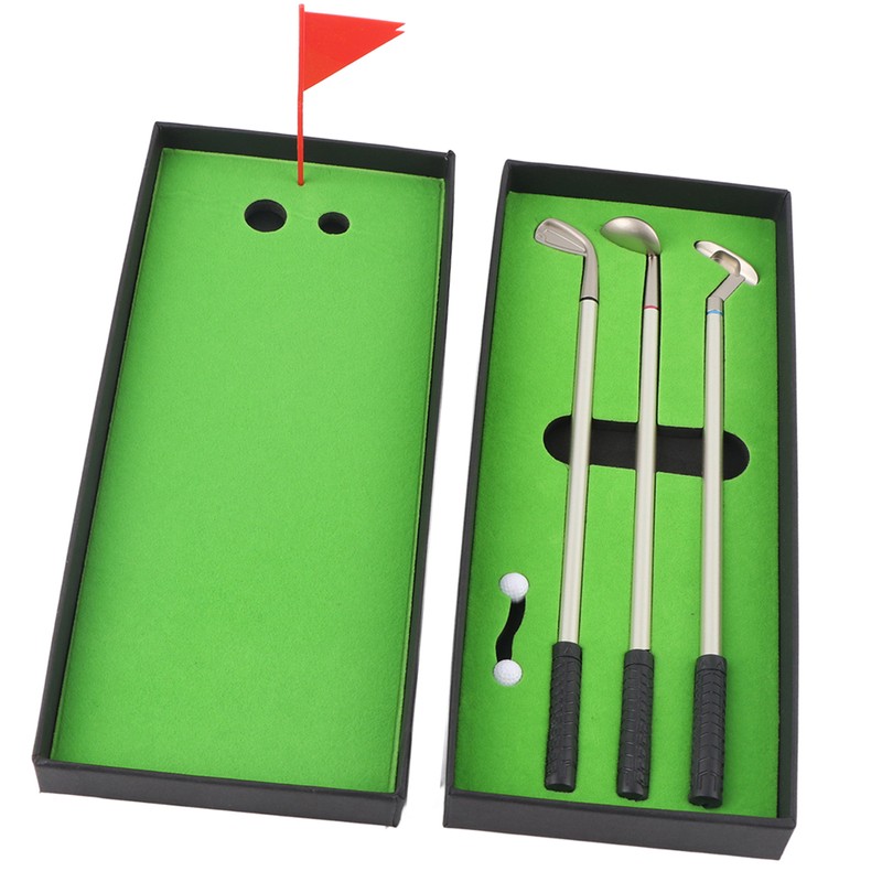 3PCS Mini Golf Clubs Ball point Pen Set with Balls