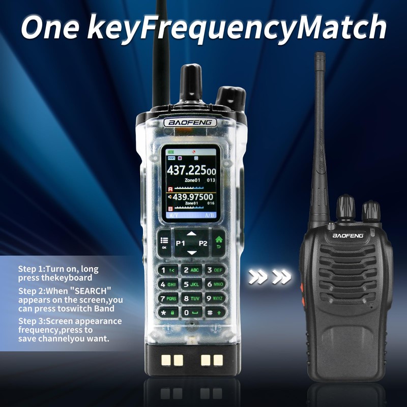 BAOFENG UV-32 10W Ham 2 Way Radio One-Key Frequency Matching