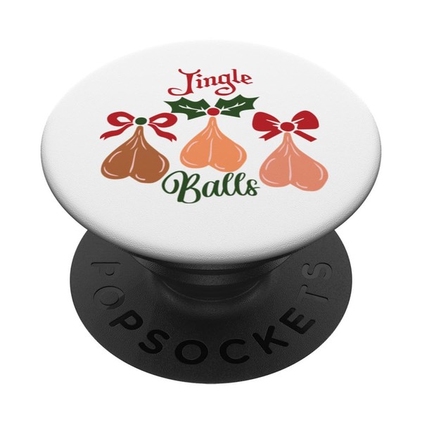 Jingle Balls, Funny Christmas Joke Pun PopSockets Swappable PopGrip