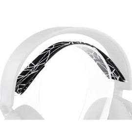 SOULWIT Flexible Fabric Replacement Headband for SteelSeries Arctis 3/Arctis 5 (Do Not Fit Other Arctis) Headset, Headphones Replacement Band, Headstrap Head Cushion Pad Repair Part - White Line
