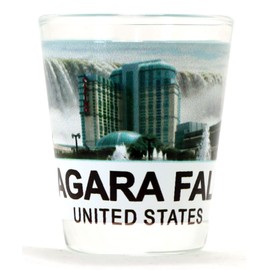 Niagara Falls United States Color Photo Shot Glass