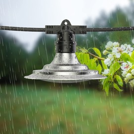 Espird 6-Light LED Grow Light Plant Growing Lamps with Timer, Outdoor Waterproof Grow Light String for Greenhouse, Full Spectrum Grow for Seeding Veg Flowers