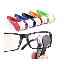 LASSUM 5 PCS Mini Sun Glasses Eyeglass Microfiber Spectacles Cleaner Soft Brush Cleaning Tool Microfiber Eyeglasses Cleaner Cleaning Clip