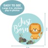 Baby Monthly Milestone Stickers – Set of 24 Zoo Animals