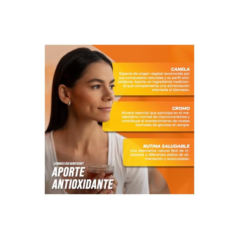 Suplemento Alimenticio de Canela y Cromo