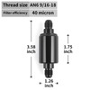 CNWZYMX AN6 Fuel Filter 40 Micron Inline Gasoline Filter Automotive