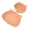 4pcs Children Plate Utensils Set Silicone Suction Bowls Set Toddler