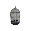 YML A1564 Bar Spacing Round Bird Cage, Black, Small