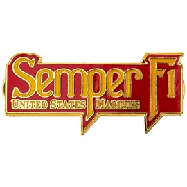 EagleEmblems P12190 Pin-USMC,Semper FI (1.5'')